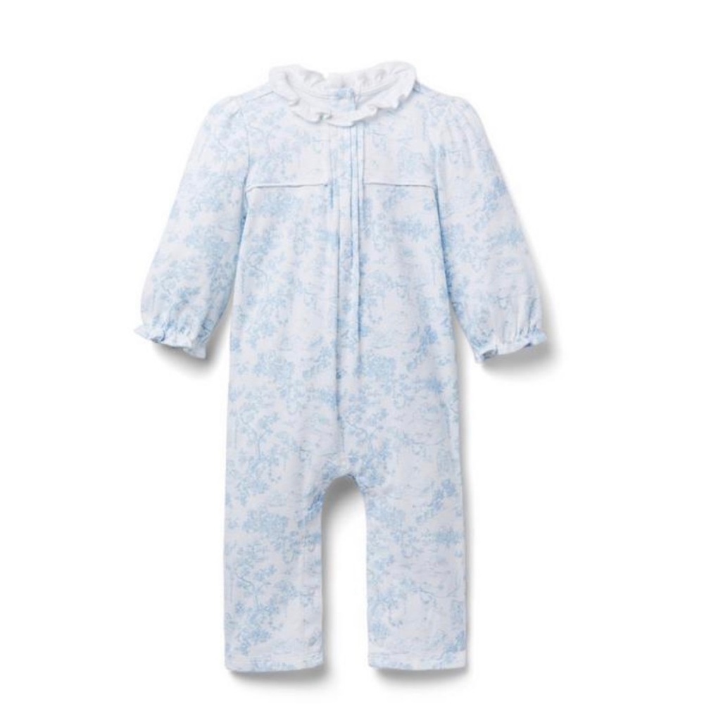 Janie and Jack Long Ruffle Bodysuit